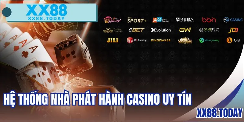 Hệ thống sảnh casino uy tín với nhà phát hành hàng đầu 